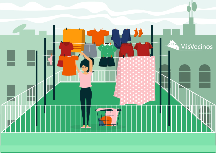 Tender la ropa en la azotea ¿Es posible en comunidades de vecinos?